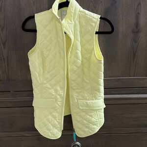 Van Heusen Light Yellow Quilted Vest
